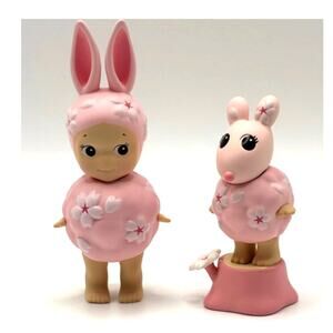 Set of 2 New Unbranded Collectible Mini Figures, Puffy Cherry Costume, Open Box